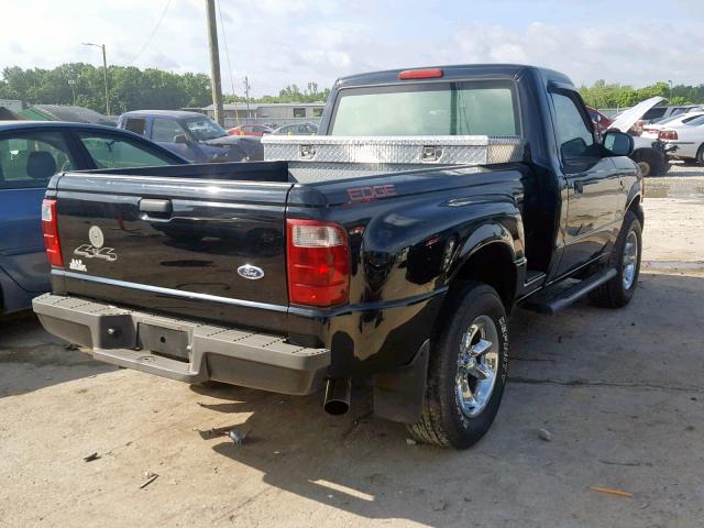 1FTYR11U34PA65616 - 2004 FORD RANGER BLACK photo 4