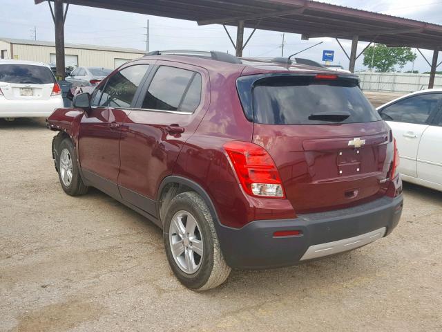 3GNCJLSB9GL119230 - 2016 CHEVROLET TRAX 1LT RED photo 3