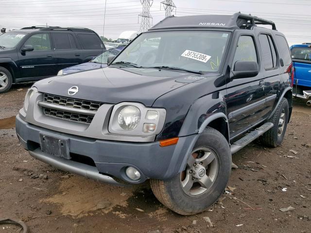 5N1ED28Y03C629739 - 2003 NISSAN XTERRA XE BLACK photo 2