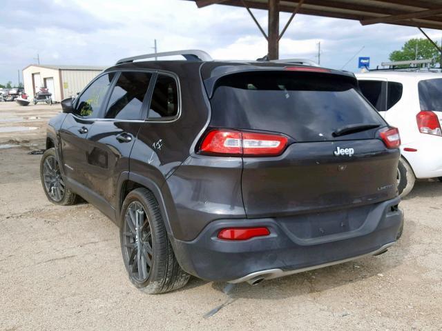 1C4PJLDSXEW256482 - 2014 JEEP CHEROKEE L GRAY photo 3