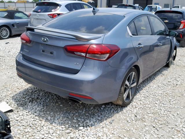 3KPFN4A83HE092537 - 2017 KIA FORTE EX GRAY photo 4