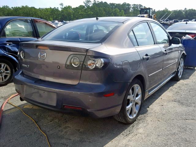 JM1BK323071648485 - 2007 MAZDA 3 S GRAY photo 4