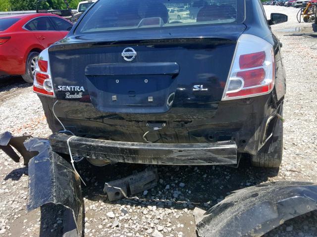 3N1AB61E88L615828 - 2008 NISSAN SENTRA 2.0 BLACK photo 9