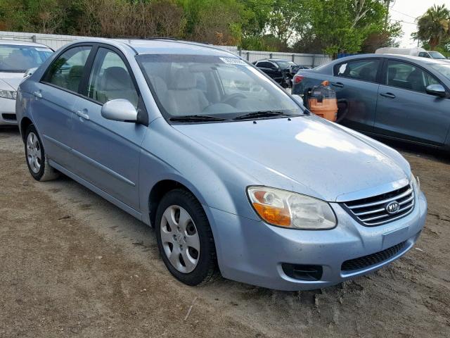 KNAFE121585573429 - 2008 KIA SPECTRA EX BLUE photo 1