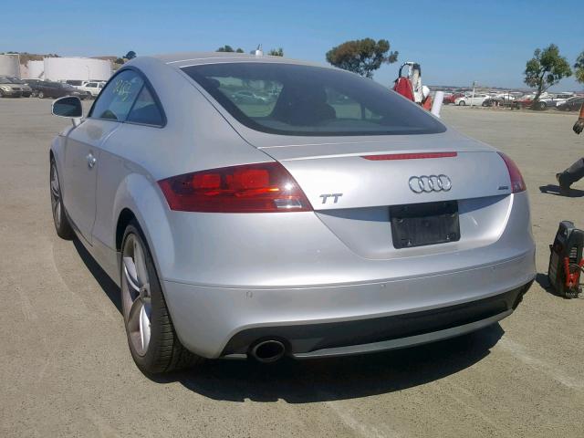 TRUKFAFKXC1013218 - 2012 AUDI TT PRESTIG SILVER photo 3