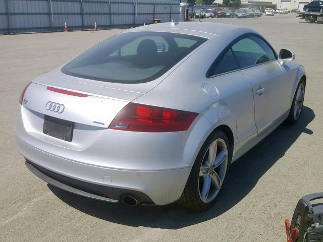 TRUKFAFKXC1013218 - 2012 AUDI TT PRESTIG SILVER photo 4