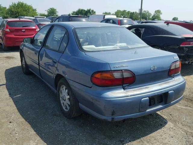 1G1ND52J8XY145711 - 1999 CHEVROLET MALIBU BLUE photo 3