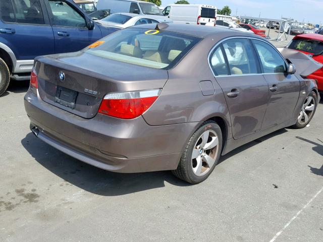 WBANA53535B859776 - 2005 BMW 525 I BROWN photo 4