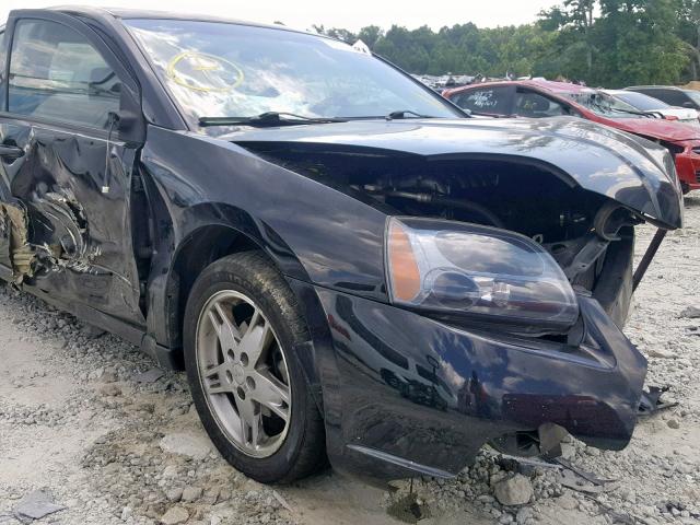 4A3AB76S24E154621 - 2004 MITSUBISHI GALANT GTS BLACK photo 9