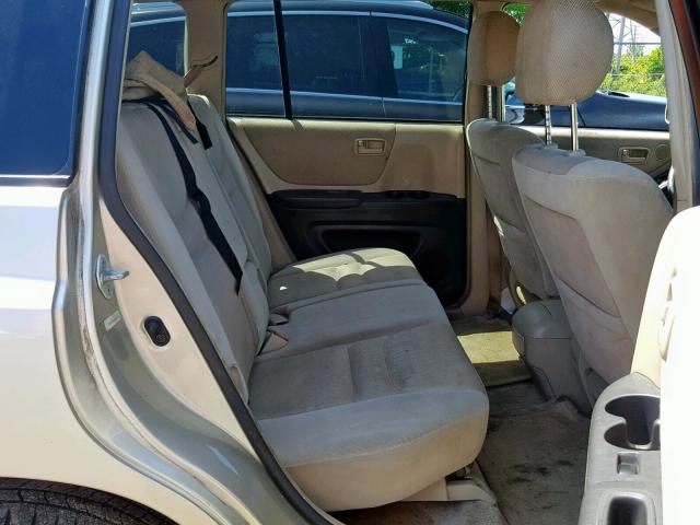 JTEGD21A120030872 - 2002 TOYOTA HIGHLANDER BEIGE photo 6