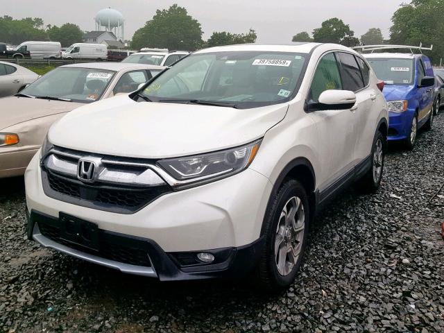 2HKRW2H88JH652526 - 2018 HONDA CR-V EXL WHITE photo 2