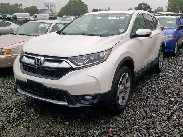 2HKRW2H88JH652526 - 2018 HONDA CR-V EXL WHITE photo 9