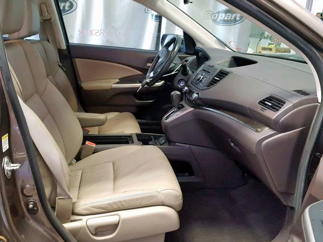 5J6RM3H71CL042138 - 2012 HONDA CR-V EXL BROWN photo 5