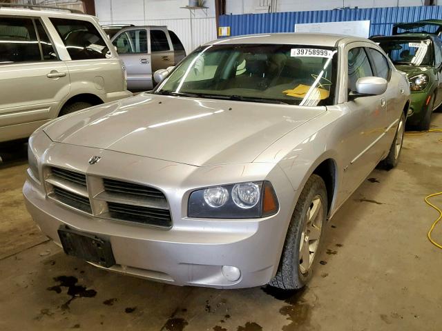 2B3CA3CV5AH180772 - 2010 DODGE CHARGER SX SILVER photo 2