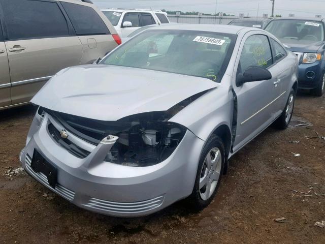 1G1AK12F257644032 - 2005 CHEVROLET COBALT SILVER photo 2