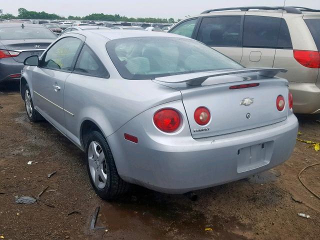 1G1AK12F257644032 - 2005 CHEVROLET COBALT SILVER photo 3