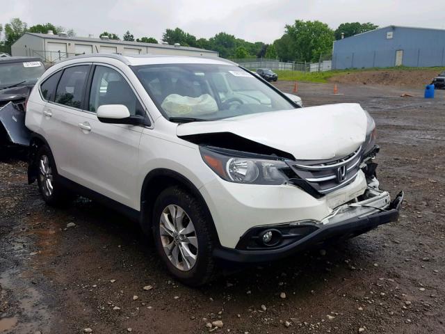 5J6RM3H78EL036789 - 2014 HONDA CR-V EXL WHITE photo 1