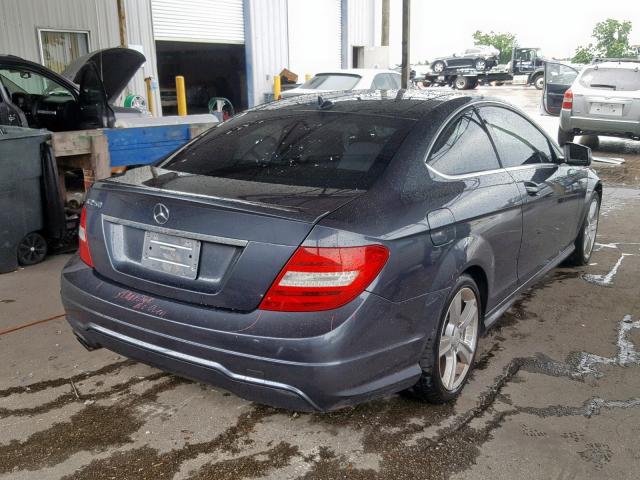 WDDGJ4HB3EG259854 - 2014 MERCEDES-BENZ C 250 GRAY photo 4