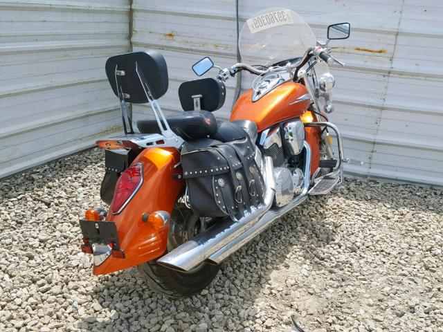 1HFSC52003A007481 - 2003 HONDA VT1300 S ORANGE photo 4