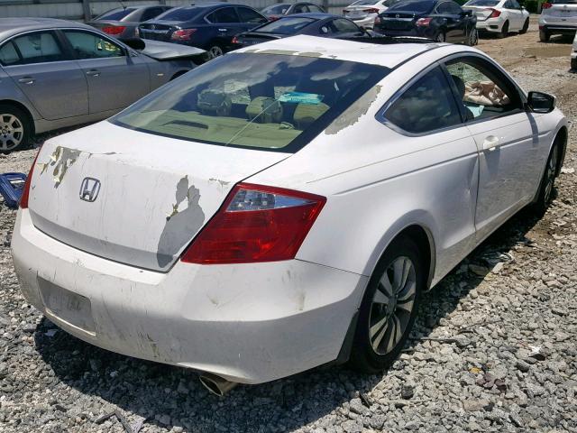 1HGCS12879A021808 - 2009 HONDA ACCORD EXL WHITE photo 4