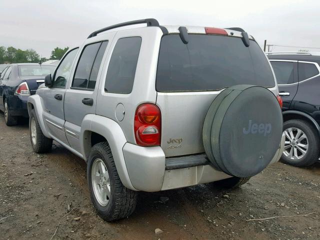 1J8GL58K63W557594 - 2003 JEEP LIBERTY LI SILVER photo 3