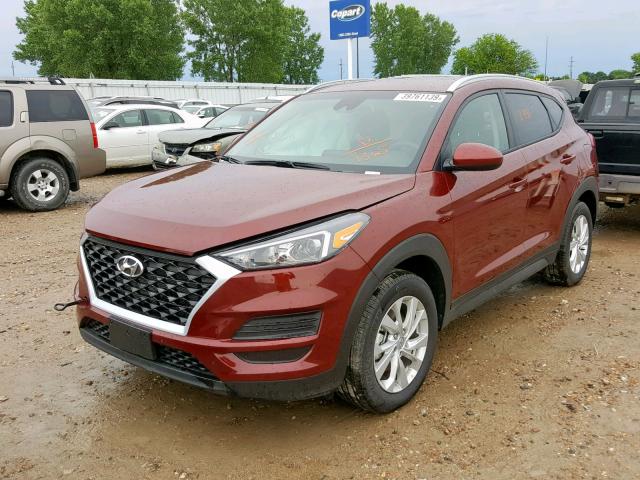 KM8J3CA45KU017365 - 2019 HYUNDAI TUCSON LIM RED photo 2