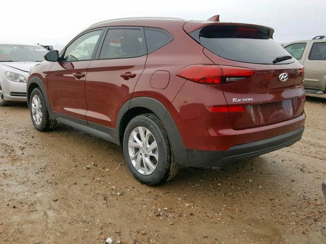 KM8J3CA45KU017365 - 2019 HYUNDAI TUCSON LIM RED photo 3