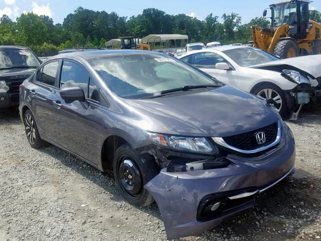 2HGFB2F93EH520865 - 2014 HONDA CIVIC EXL Մոխրագույն լուսանկար 1