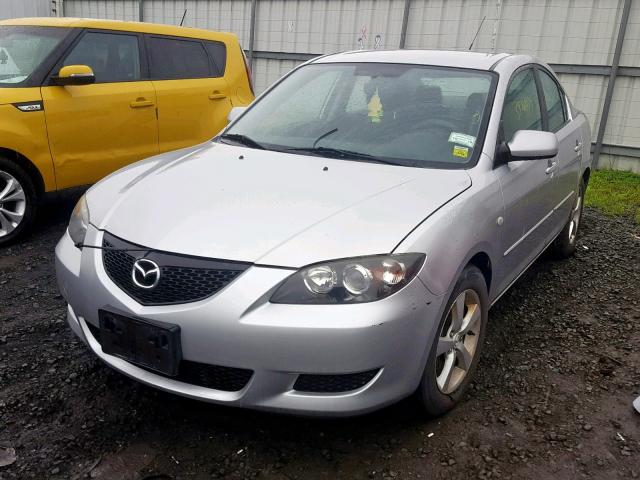 JM1BK32G861536566 - 2006 MAZDA 3 I SILVER photo 2