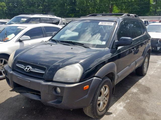 KM8JN12DX7U608196 - 2007 HYUNDAI TUCSON SE BLACK photo 2