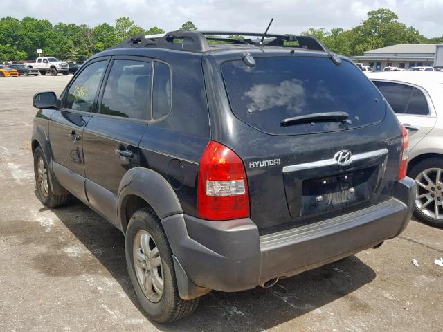 KM8JN12DX7U608196 - 2007 HYUNDAI TUCSON SE BLACK photo 3