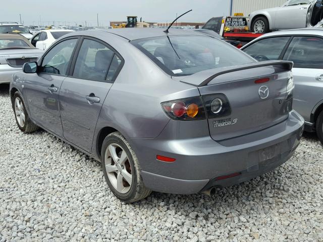 JM1BK123351238586 - 2005 MAZDA 3 S GRAY photo 3