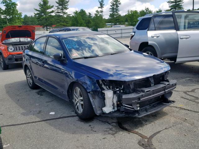 3VW2K7AJ8EM218000 - 2014 VOLKSWAGEN JETTA BASE BLUE photo 1