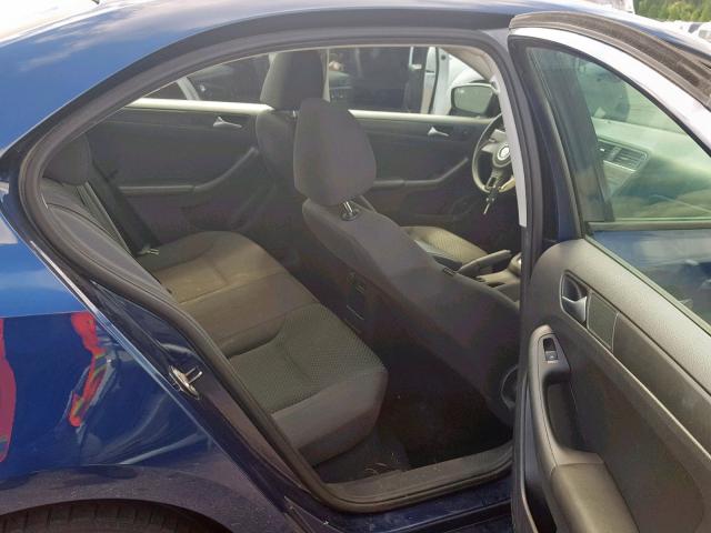 3VW2K7AJ8EM218000 - 2014 VOLKSWAGEN JETTA BASE BLUE photo 6