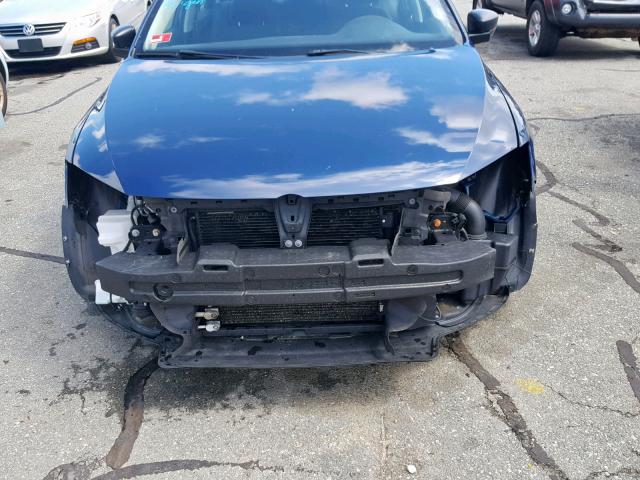 3VW2K7AJ8EM218000 - 2014 VOLKSWAGEN JETTA BASE BLUE photo 9