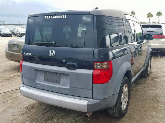 5J6YH28533L028086 - 2003 HONDA ELEMENT EX BLACK photo 4