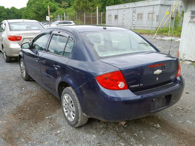 1G1AL58F487149623 - 2008 CHEVROLET COBALT LT BLUE photo 3