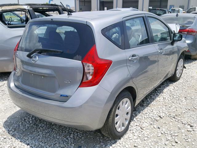 3N1CE2CPXFL420642 - 2015 NISSAN VERSA NOTE GRAY photo 4