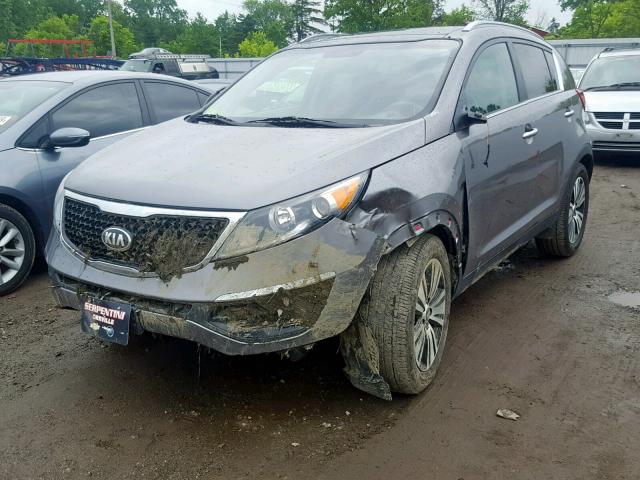 KNDPC3AC3F7674997 - 2015 KIA SPORTAGE E GRAY photo 2