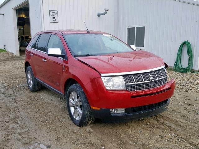 2LMDJ6JC9ABJ34984 - 2010 LINCOLN MKX RED photo 1