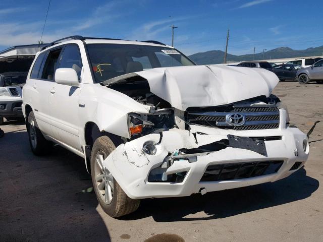 JTEEW21A560021258 - 2006 TOYOTA HIGHLANDER WHITE photo 1