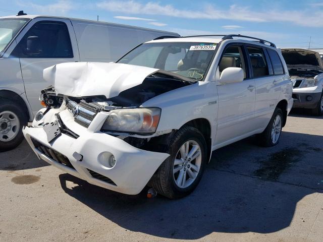 JTEEW21A560021258 - 2006 TOYOTA HIGHLANDER WHITE photo 2