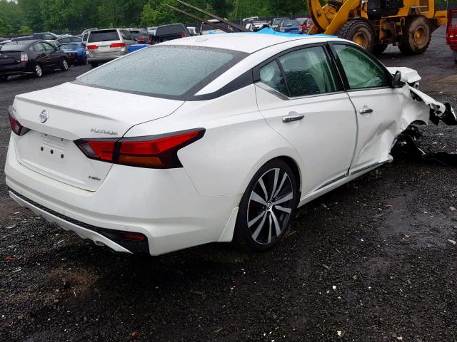 1N4BL4FW0KC146408 - 2019 NISSAN ALTIMA PLA WHITE photo 4