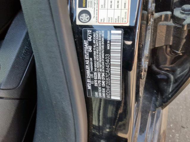 WDDHF2EB7CA645403 - 2012 MERCEDES-BENZ E 350 BLUE BLACK photo 10