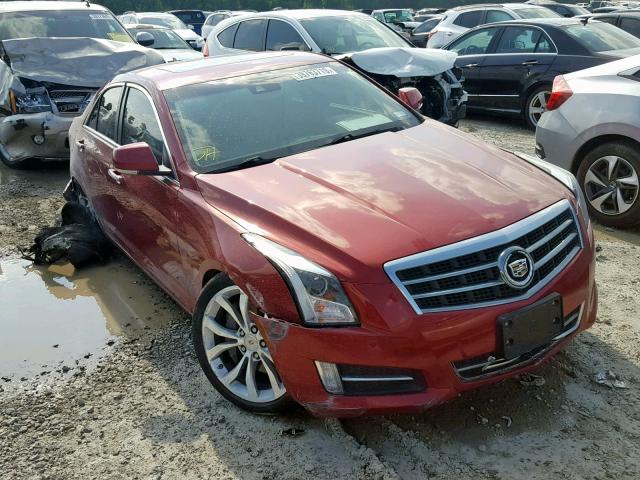 1G6AE5S30D0141542 - 2013 CADILLAC ATS PREMIU RED photo 1