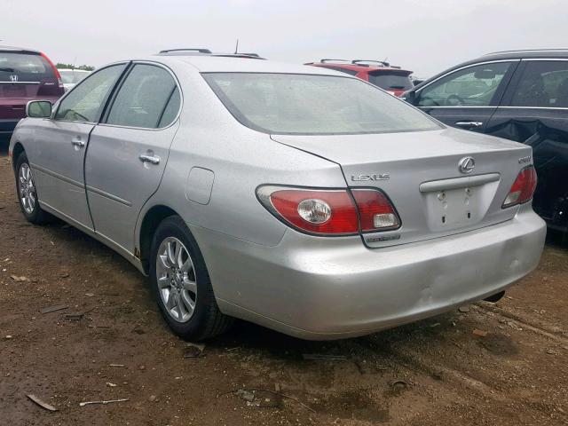 JTHBF30G620080203 - 2002 LEXUS ES 300 SILVER photo 3