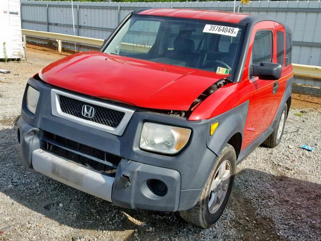 5J6YH28655L005209 - 2005 HONDA ELEMENT EX RED photo 2