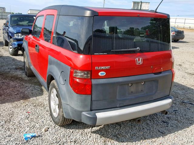 5J6YH28655L005209 - 2005 HONDA ELEMENT EX RED photo 3