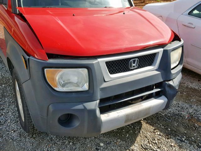 5J6YH28655L005209 - 2005 HONDA ELEMENT EX RED photo 9