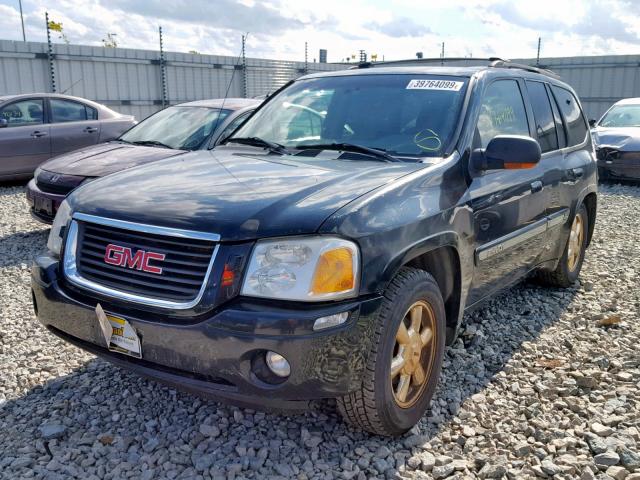 1GKDT13S532410639 - 2003 GMC ENVOY BLACK photo 2